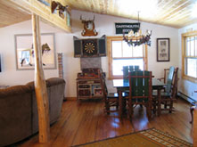 View of dining room at Ruffed Grouse Lodge in phillips Wisconsin - northwoods vacation retreat resort