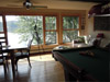 Porch of Ruffed Grouse Lodge - vacation rental resort phillips Wisconsin