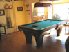 Pool table at Ruffed Grouse Lodge - hunting snowmobiling fishing vacation resort accommodations phillips wisconsin