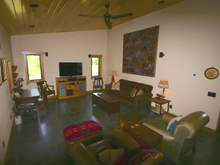 Living room view of the COttage at Elk River Farm - Part of Ruffed Grouse Lodge in Phillips, WI, Price County WI