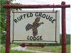 Ruffed Grouse Lodge sign - accommodations in phillips wisconsin